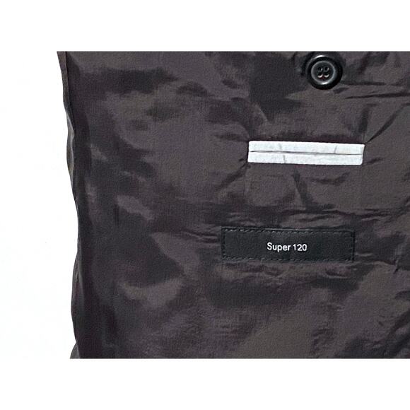 Boss Hugo Boss Suit Jacket Blazer Super 120s The Jam Sharp Blue Italian Wool 40R - Picture 12 of 15